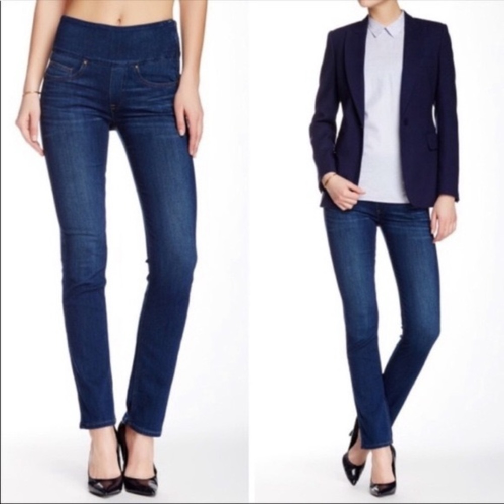 Dark Blue Women's Signature Slim Straight Jeans